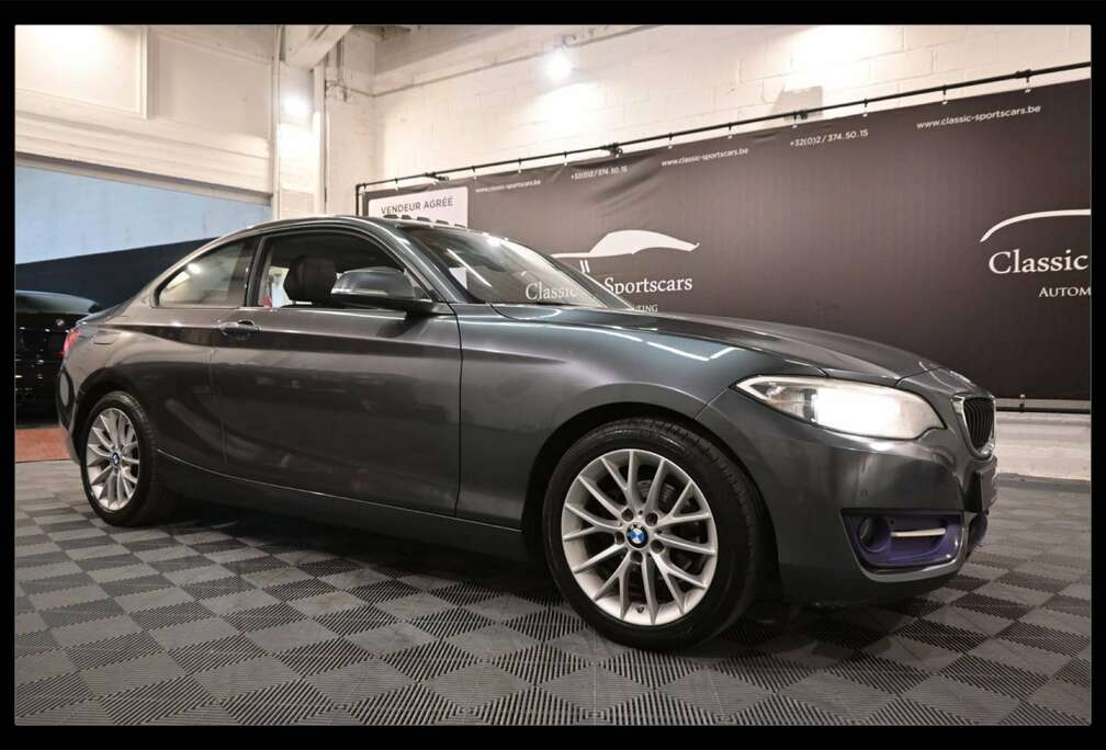 BMW 218d Coupé PACK SPORT / TOIT OUVRANT / CUIR / GPS NAVI / REGULATEUR DISTANCE / LANE ASSIST / A VOIR !!