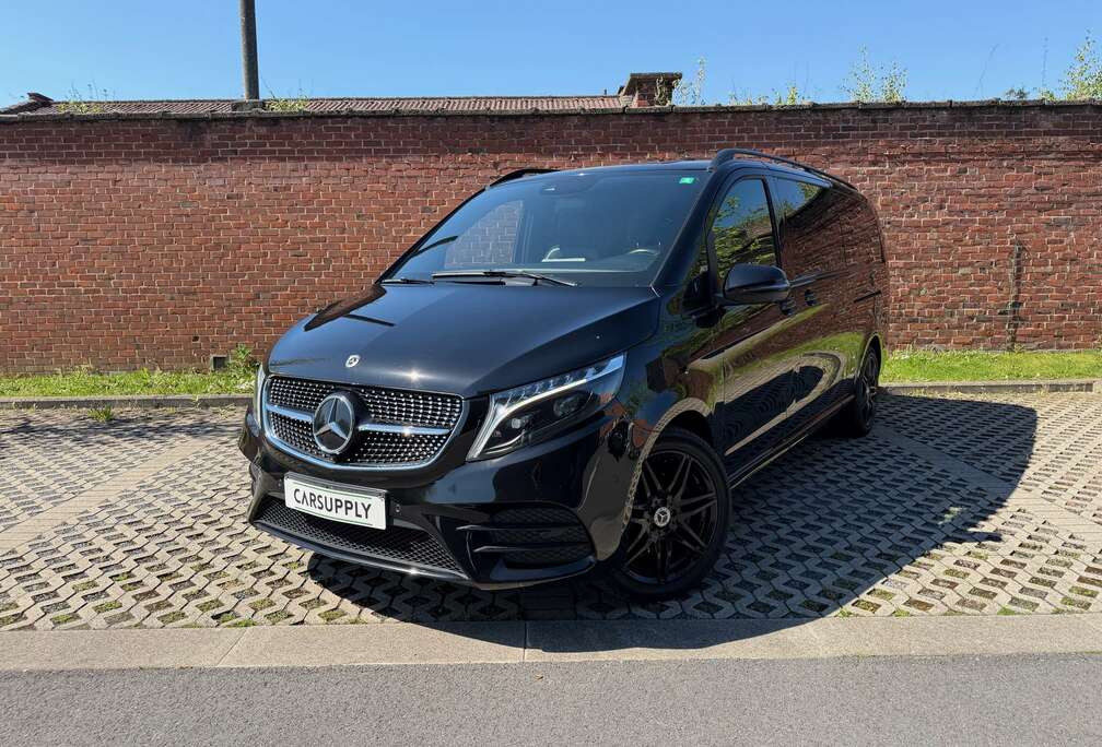 Mercedes-Benz V 250 d AMG Pack - BTW aftrekbaar - 360 Camera - Verwarmde zetels - Black on black