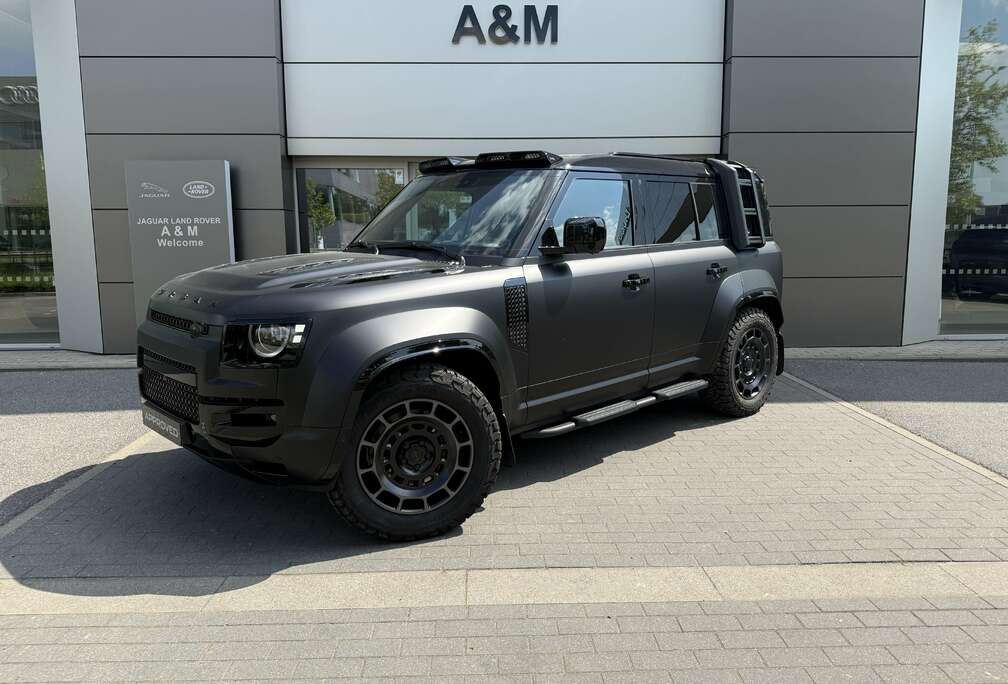 Land Rover 110 P635 OCTA Black / Urban / Milltek uitlaat