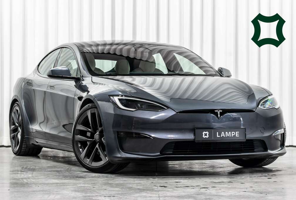 Tesla Plaid AWD 1020HP Midnight Silver/Cream Yoke Pano