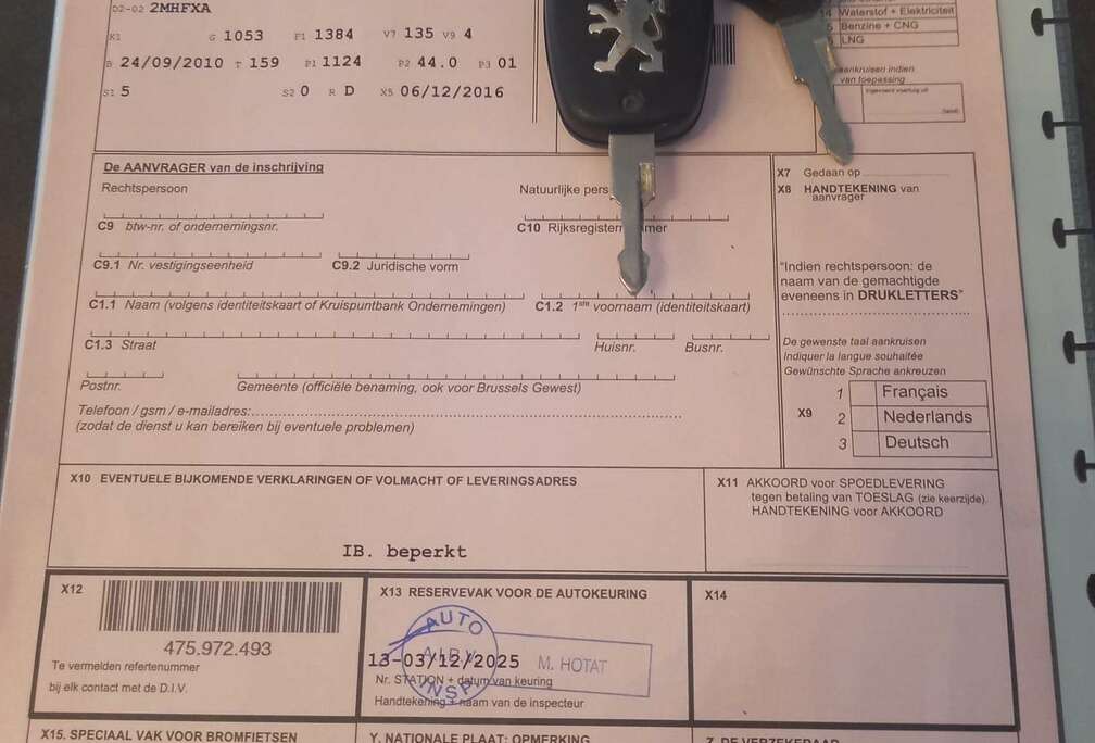 Peugeot 206+ 1.1i prête à immatriculer+carnet d’entret