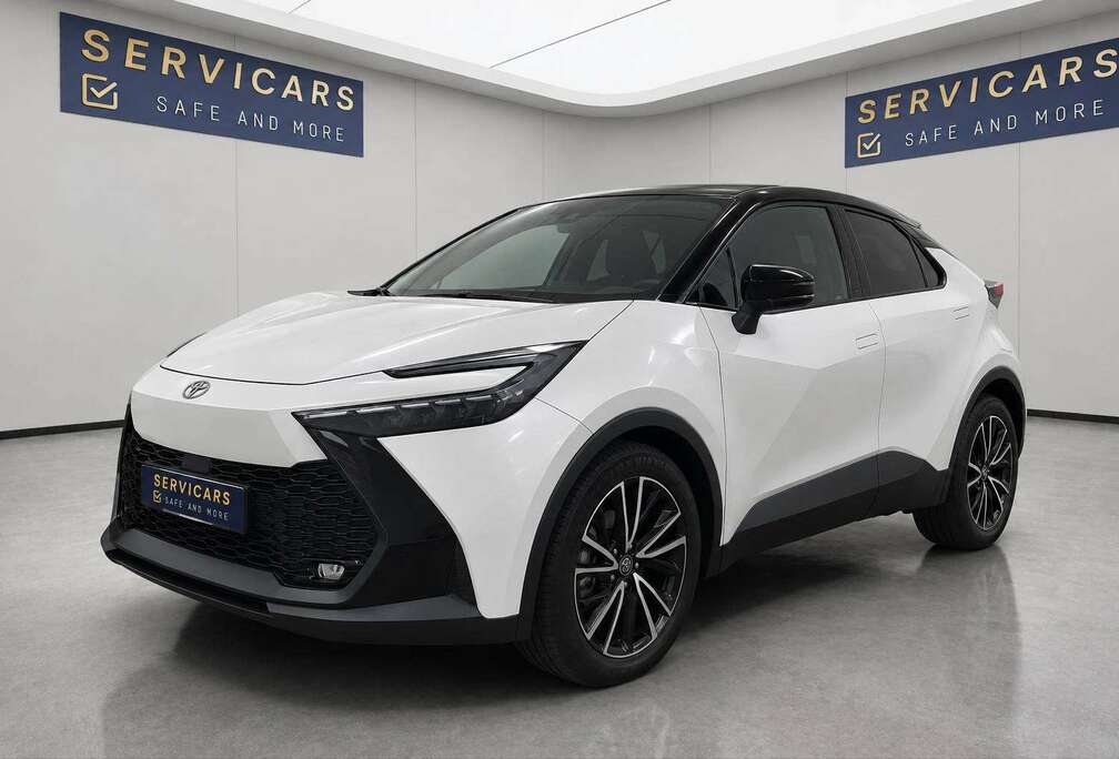 Toyota @SERVICARS DIRECT LIEGE - C-HR Hybrid HEV 1.8 Premium Bi-Tone E-CVT - Platinum Whitepearl/Black Roof - 1er prop -GARANTIE