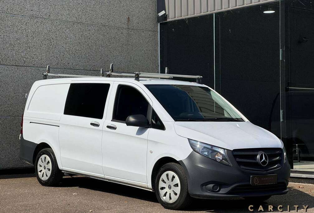 Mercedes-Benz Vito 116 CDI LANG DUBBELCABINE  6 PLAATS  NAVI  CAMERA  TREKHAAK  AIRCO
