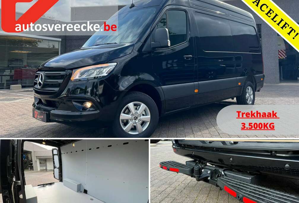 Mercedes-Benz 319 L2H2 RWD AUTO (51.000€ex.) OPSTAP + BEKLEDING | 3.500kg TREKHAAK | LED |