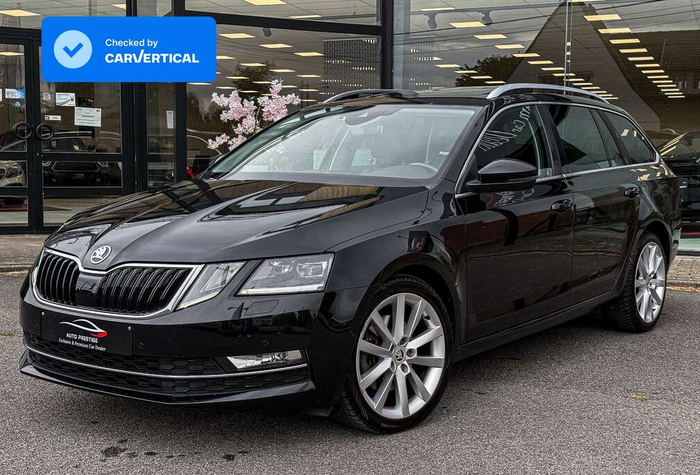 Skoda Kombi SW 2.0 CR TDi DSG BLACK EDITION - FULL FULL ACC DCC PANO CUIR ATTELAGE 240V AMBILED CAMERA MEMORY BLINDSPOT CARPLAY