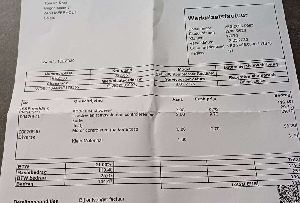Mercedes-Benz SLK 200 Kompressor