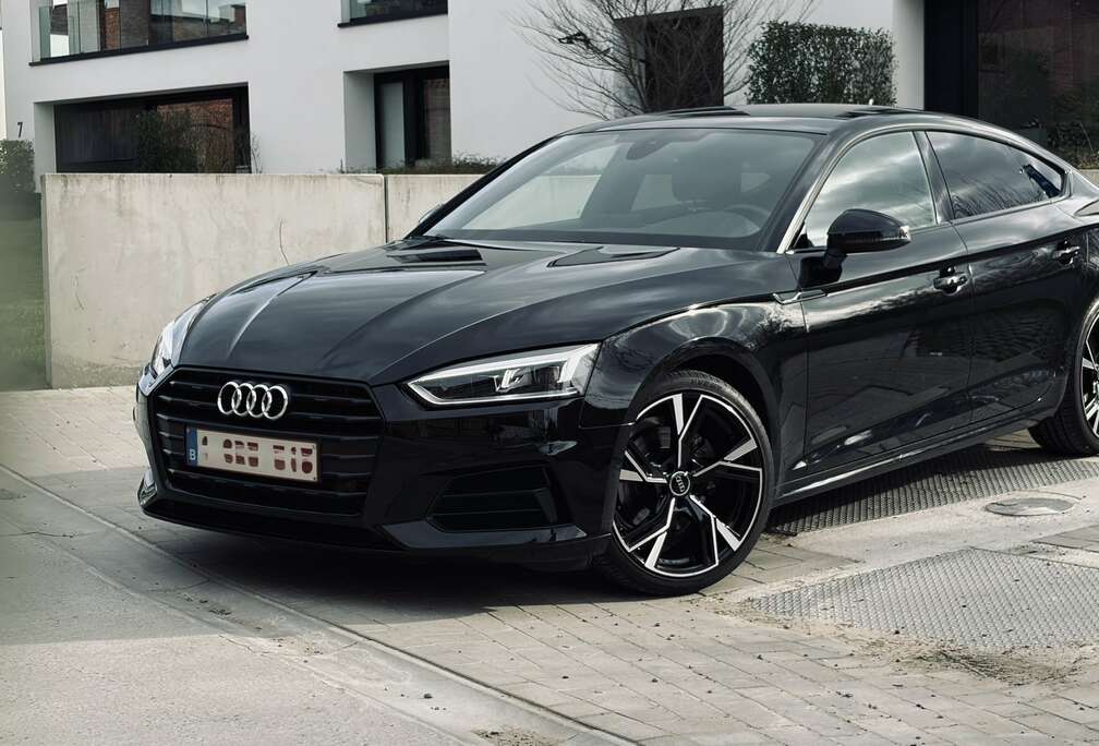 Audi A5 Sportback 1.4 TFSI Sport S tronicS-lineMatrixLeatherCruise controlPark-assistHeated seatsBelgian car