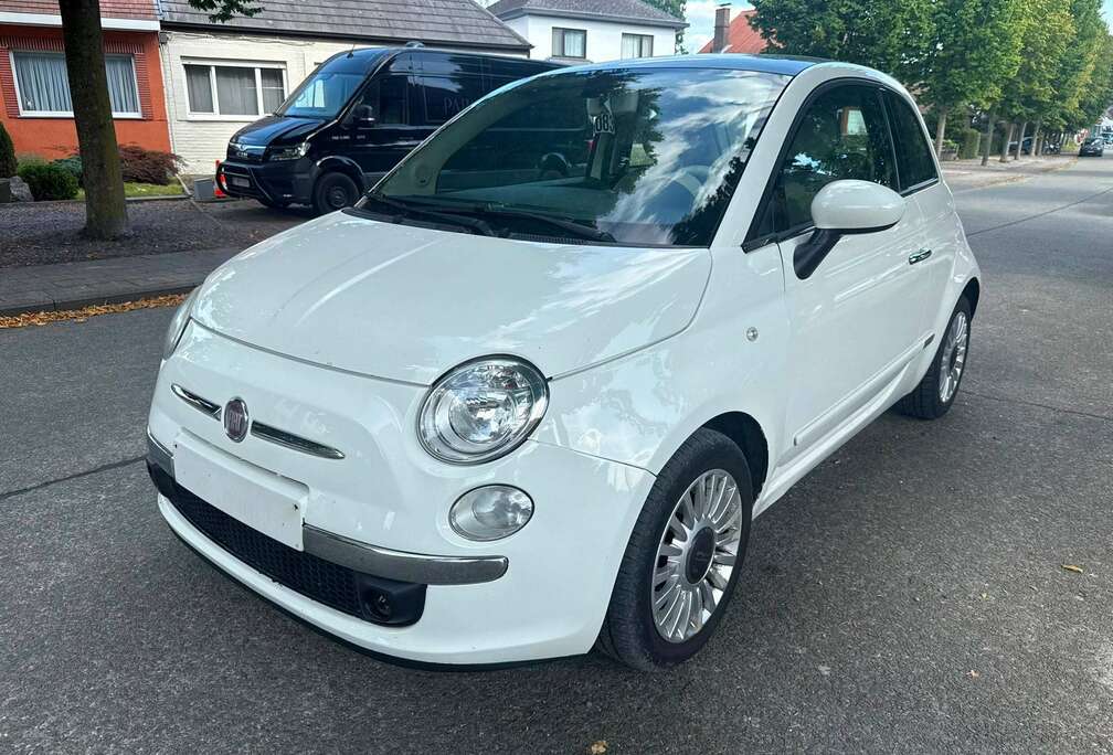Fiat 500 1.2i Lounge PUR-02  GARANTIE1 AN/JAAR