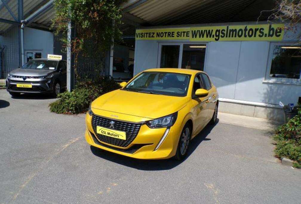 Peugeot 1.2i 75cv jaune 01/21 28.881km Airco GPS
