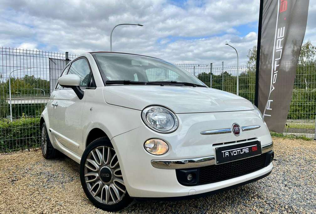 Fiat 1.2i Lounge CABRIO/CUIR/CLIM-AUTO/USB/PDC