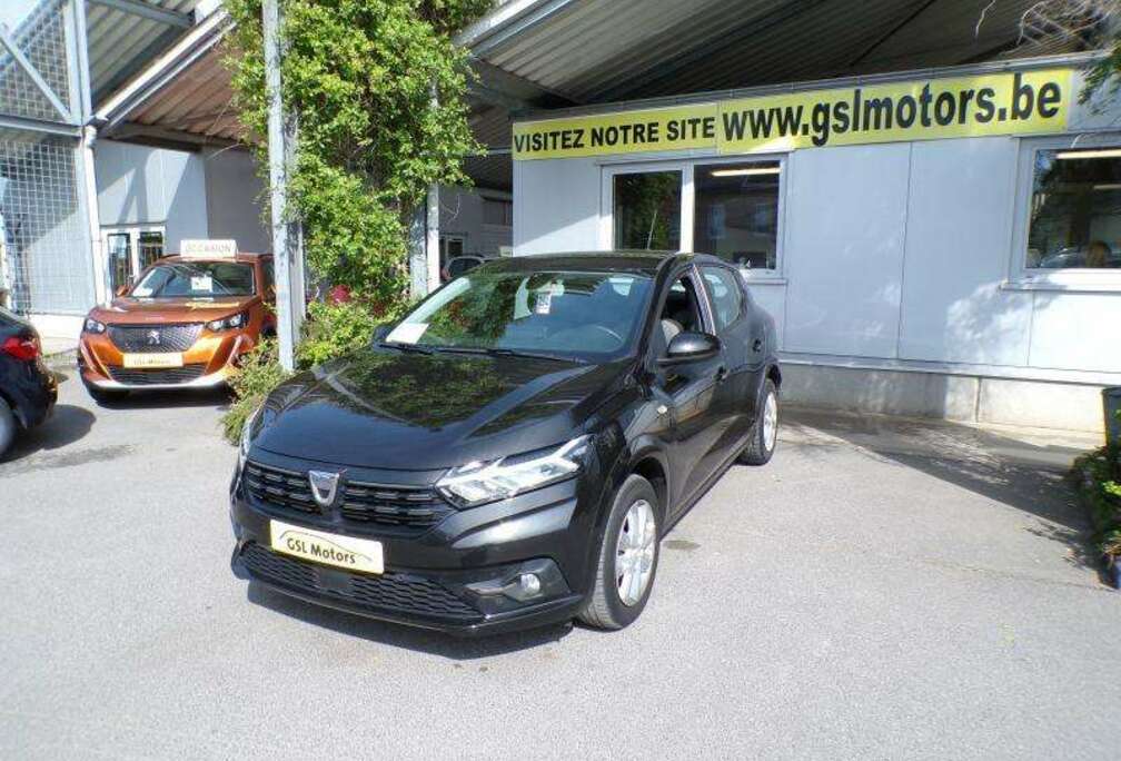 Dacia 1.0 91cv Noir 08/22 72622km Cam Airco Bluetooth
