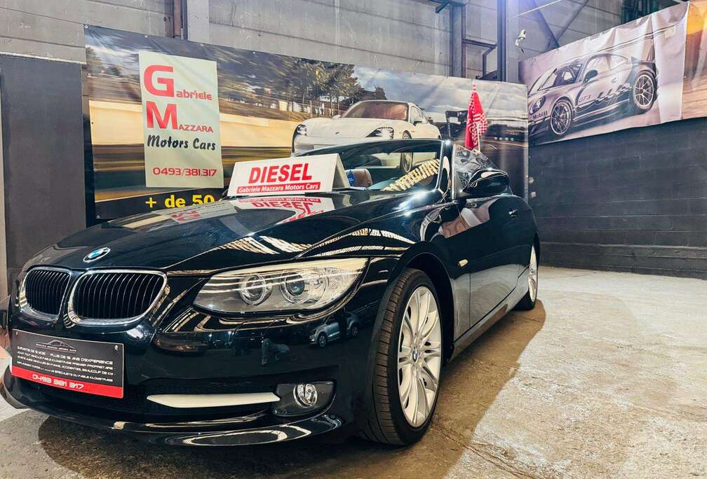 BMW Cabriolet 320D GPS Cuir Airco Sieges chauffants LED