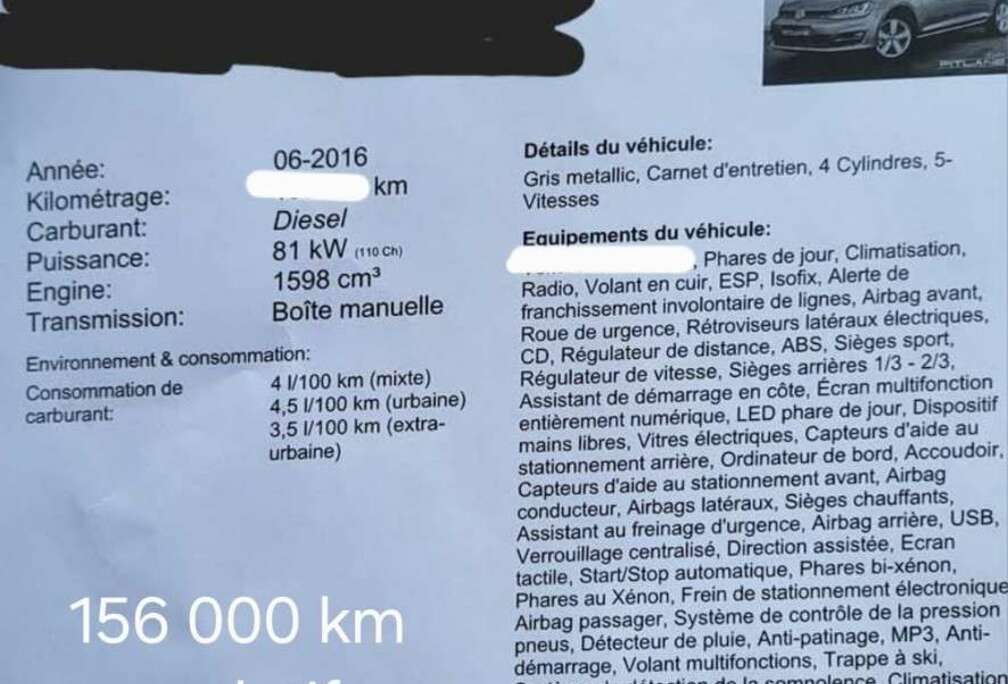 Volkswagen 1.6 CR TDi Highline