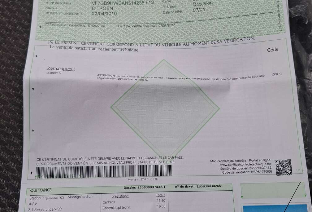 Citroen 1.6 HDi 600 kg Hayon/Achterklep