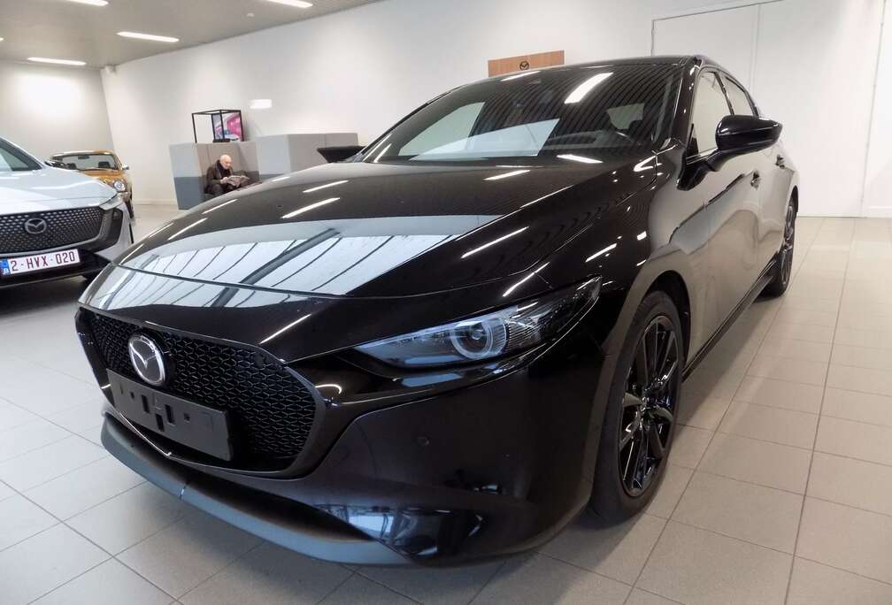 Mazda 3 e-SKYACTIV-X 2.0 Takumi + Burgundy leder