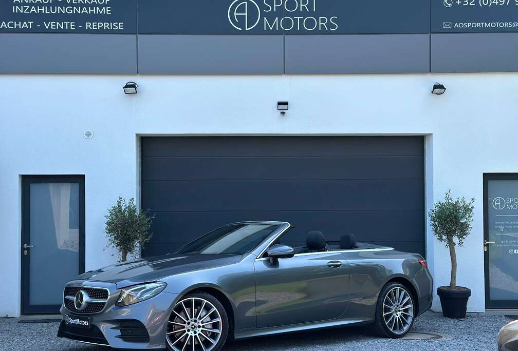Mercedes-Benz Cabriolet E 220 d Pack AMG Designo *1er propriétaire 65.000KM *HeadUp*Burmester*Full