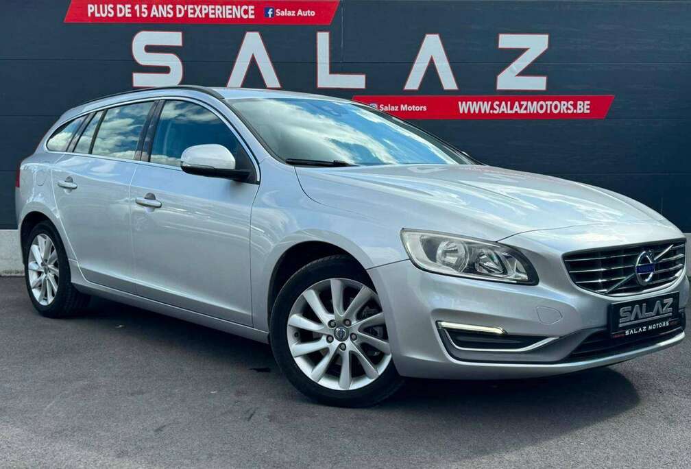 Volvo V60 1.6 D2 Kinetic/DIESEL/GARANTIE/CLIM/CARNET/LED/JANTES/CUIR