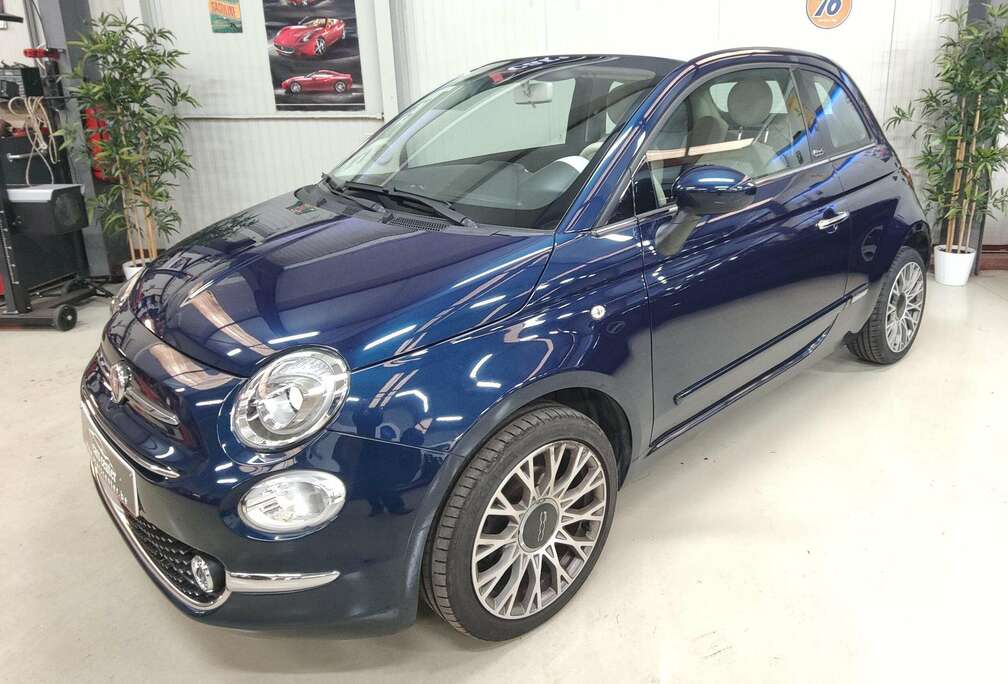 Fiat 500C 1.2i ess., Airco, Navig, Excellent état