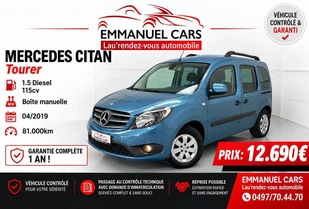 Mercedes-Benz Citan Tourer 1.5 Diesel 111CDI 116cv. DISTRIBUTION FAITE!