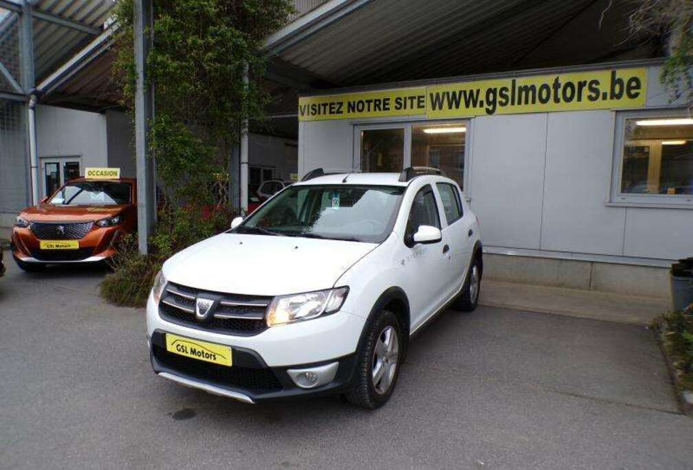 Dacia 0.9TCe 90cv blanc 05/15 Airco GPS Cruise Capteurs