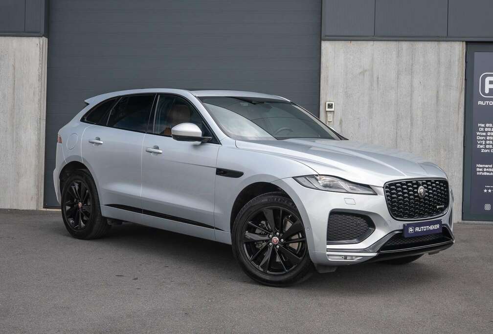 Jaguar F-Pace 2.0 AWD P250 R-Dynamic / Cognac leder / Pano / 360° / Memory / Dashcam