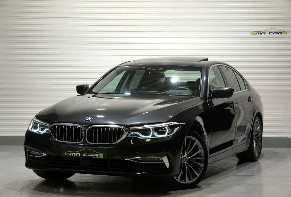 BMW 540iXA Luxury Benzine Aut-Navi-Leder-Schuifdak-360c-Garantie