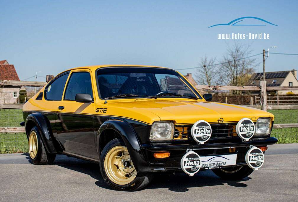 Opel C1 GT/E 1900 E Coupé / OLDTIMER / VOLLEDIGE RESTAURATIE / KUIPZETELS SPARCO / HELLA RALLYE 1000 / SPATBORDVERBREDING