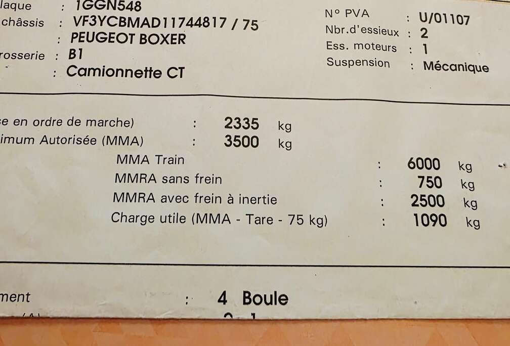 Peugeot CAISSE ALU_DEJA PASSEE AU CT?PRETE A IMMATRICULE