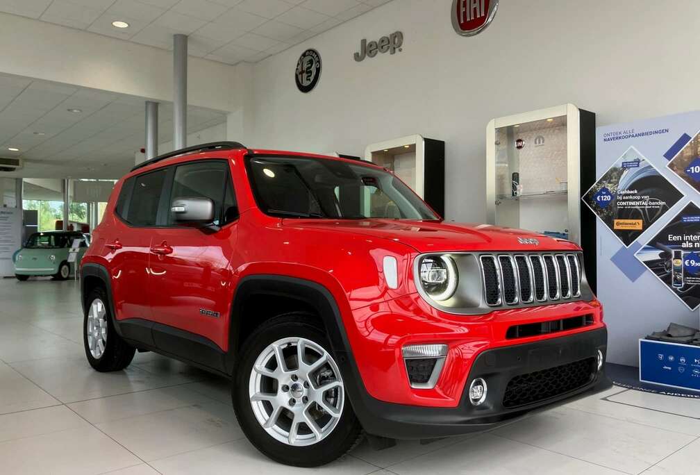 Jeep Limited  1.3 Turbo Benzine 151 PK AUTOMAAT  TREKHAAK + LEDER + LED  GARANTIE