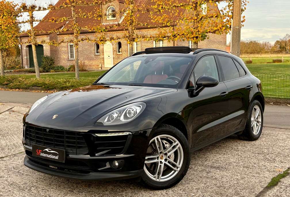 Porsche Macan S PDK 3.0 V6 340PK Pano Red Leather Xenon