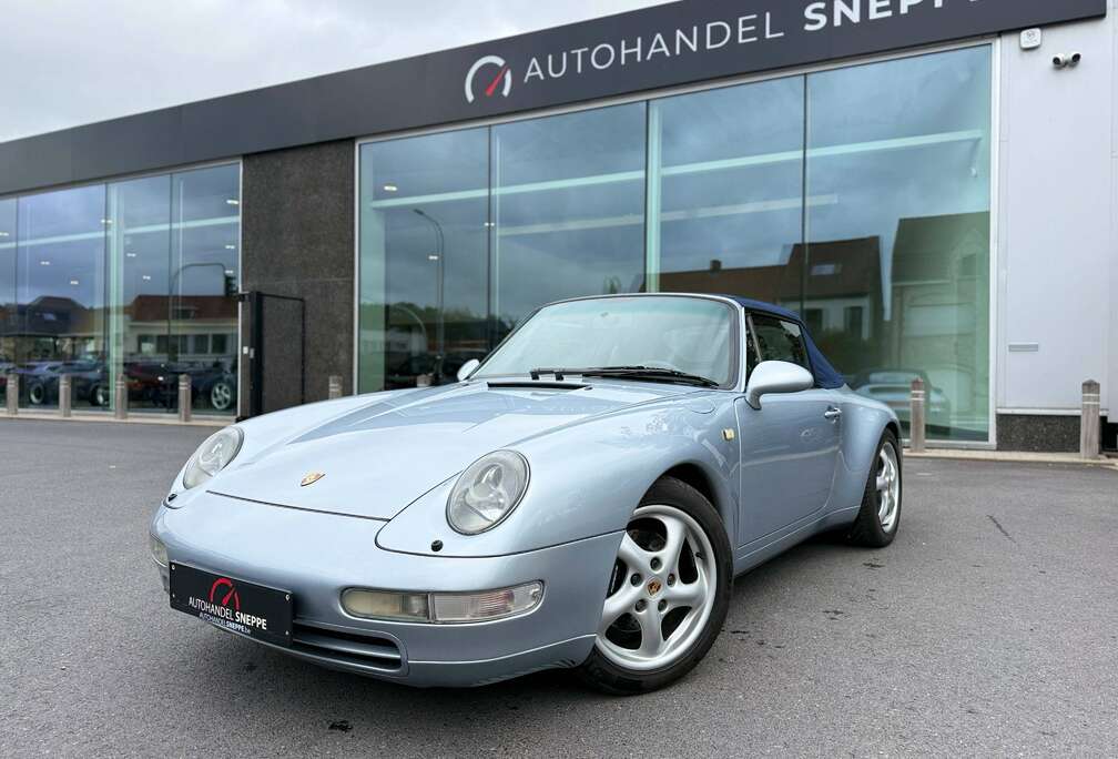 Porsche Porsche 993 Carrera 2 Cabrio – Handgeschakeld – Polar Zilver – 120.820 km