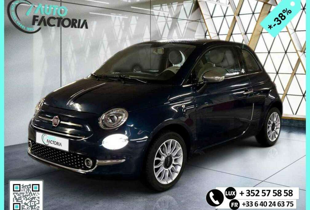 Fiat -38% 1.2 69CV+T.PANO+GPS+RADAR+CLIM+REGUL+OPTIONS