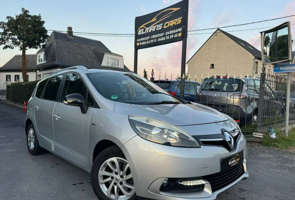 Renault Grand Scénic 1.5 dCi 7 places// Limited // Climatisation // Cruise Control // Attache remorque // Navigation // Euro 6b