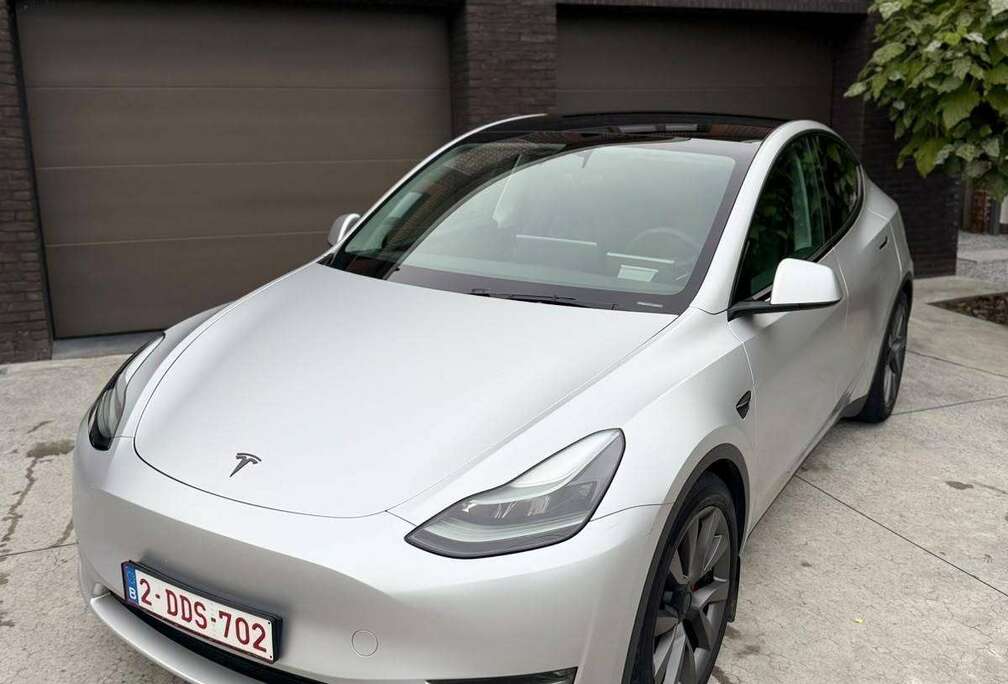 Tesla Performance in Satin Aluminium, HUD, Pano, Alcantara Inleg