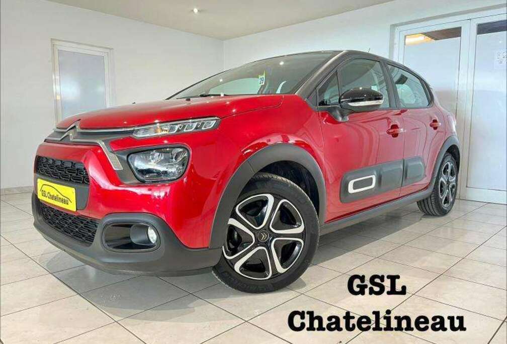 Citroen 1.2 83cv rouge 2022 43.551km Airco/Cruise/Navi/Car