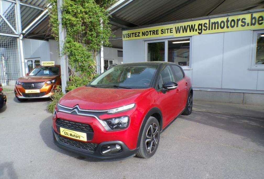 Citroen 1.2i 83cv Rouge 09/22 76220km Airco GPS Cruise