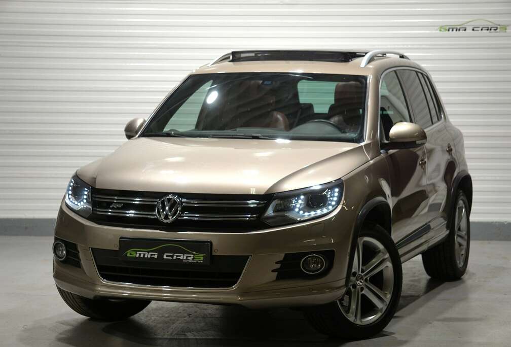 Volkswagen Tiguan 1.4 TSI Sport R Line-Pano-Airco-Leder-PDC-Garantie