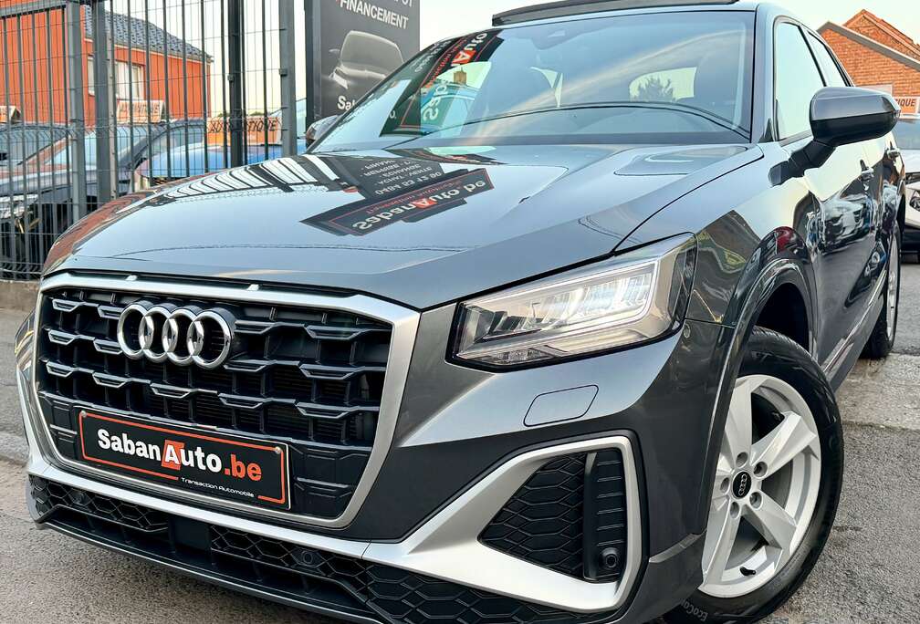 Audi Q2 30 TFSI S line  TOIT PANO  NAVI  CAMERA  FULL LED  CUIR  GARANTI 12 MOIS