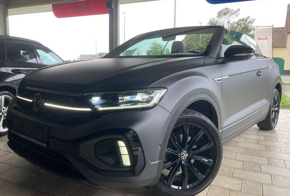 Volkswagen T-Roc Cabrio \'Matt Grey Edition\' -1.5TSI 150pk AUTOMAAT -Exclusive 630/999 - R-Line -Matrix -Cam -Afn.Trekhaak