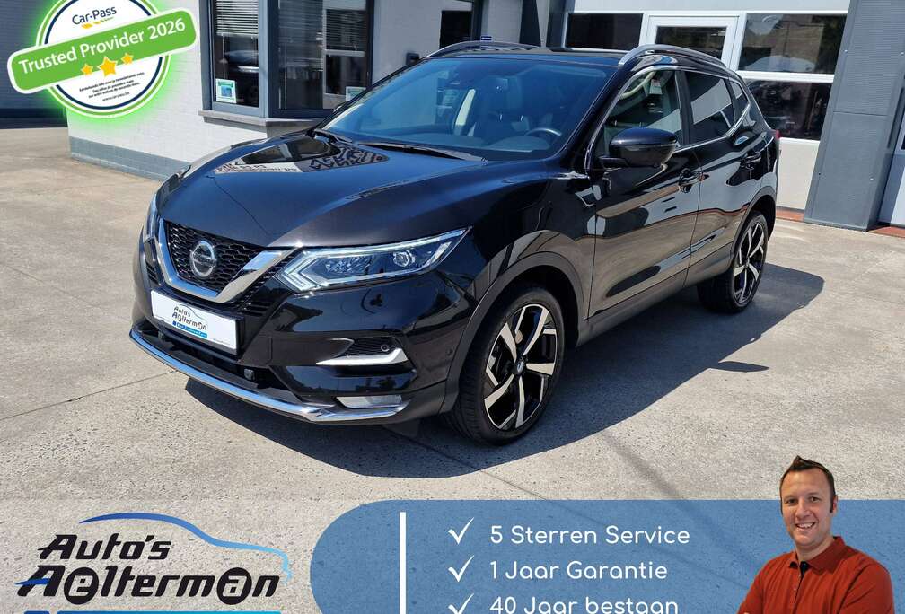 Nissan Qashqai 1.3 DIG-T Half Leder * Led * Panodak * 360 Camera * Verwarmde stoelen * Android auto * ...