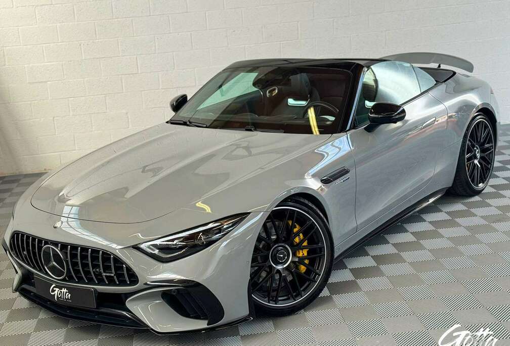 Mercedes-Benz Roadster AMG 63 4-Matic 585CH/SIEGES VENTILES/CHAUFFANT/NUQUE/HEAD UP DISPLAY/BURMESTER 3D/AMBIENT LIGHTING/GRIS ALPIN