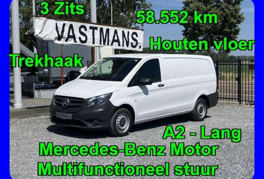 Mercedes-Benz 17.700€ + BTW / Mercedes Motor 1.950 cc / Trekhaak / Lang A2 / Houten vloer / Multifunctioneel stuur