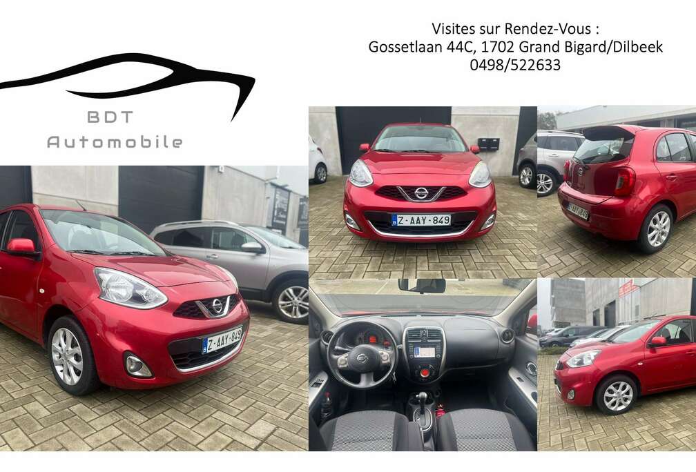 Nissan 1.2i Boite Auto GPS Clim Auto ParkAssist Jtes Alu