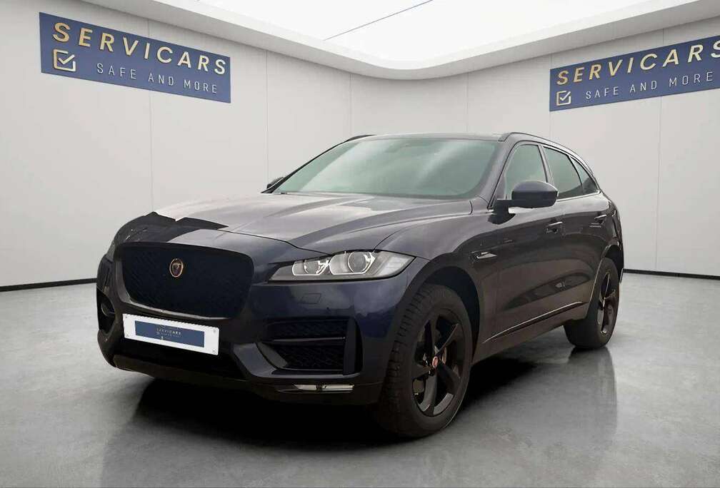 Jaguar @ Servicars Fleurus - 0451.065.214 - Jaguar F-Pace 2.0 D AWD R-Sport - FULL - Garantie 12 mois