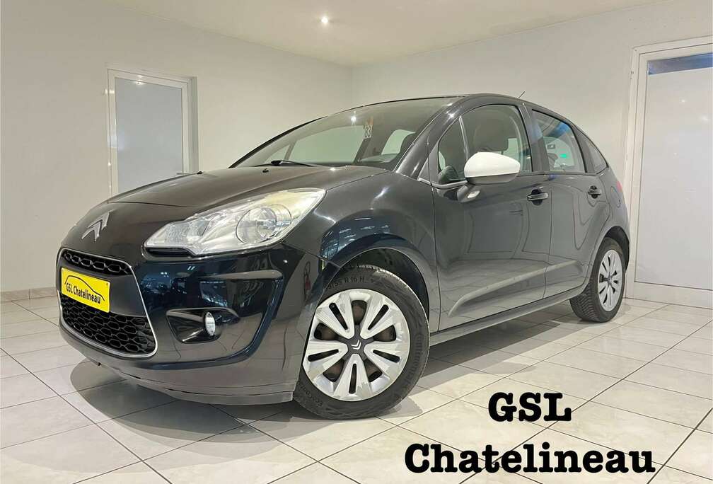 Citroen 1.4HDi 68cv 2012 Noir 5 portes Airco Garantie 1an