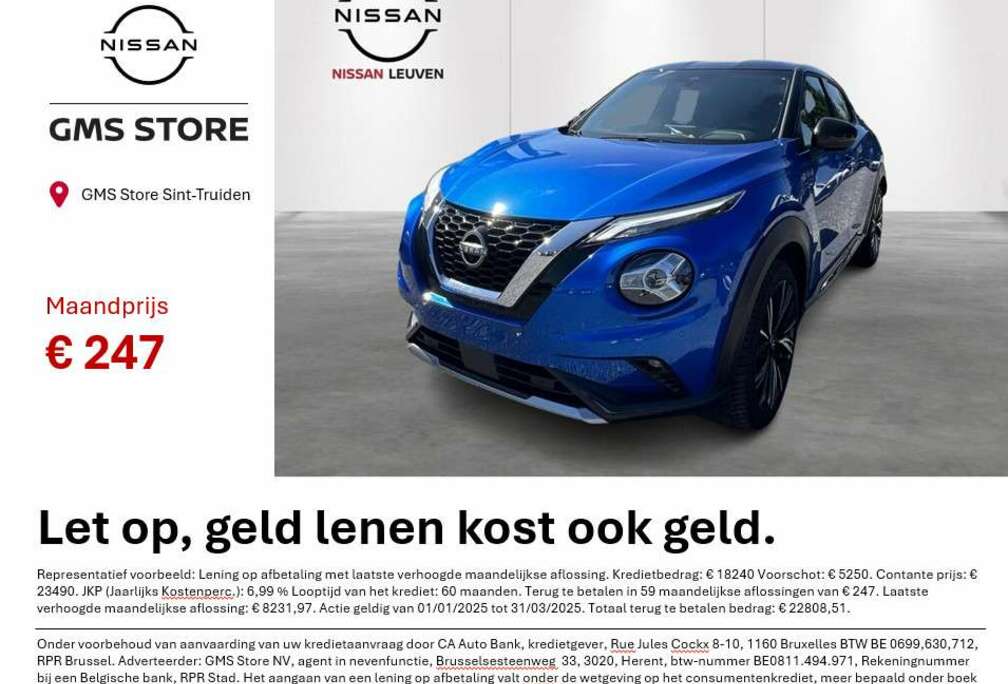 Nissan 1.0 DIG-T 114 DCT N-Design Technology Pack, adapti