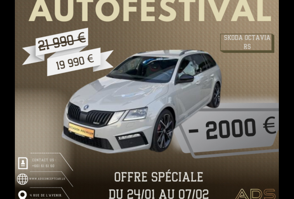 Skoda RS 2.0L 245 CV
