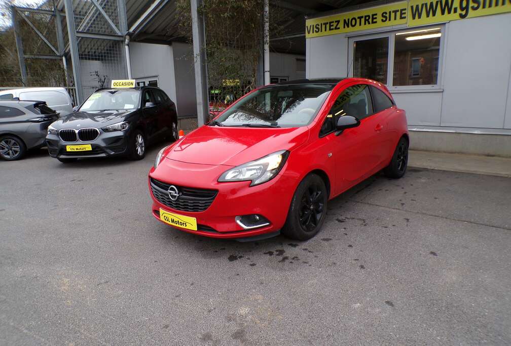 Opel 1.2 70cv 3portes rouge 06/15 Airco Capteurs Cruise