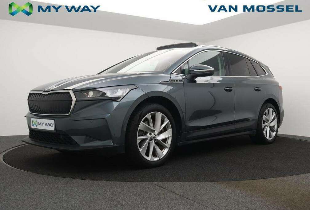 Skoda Enyaq iV 80 82kWh 204PK *PANORAMISCH DAK*TREKHAAK*NAVI*APP CONNECT*BLTH*ZETELVERWARMING*CRUISE*PDC*...