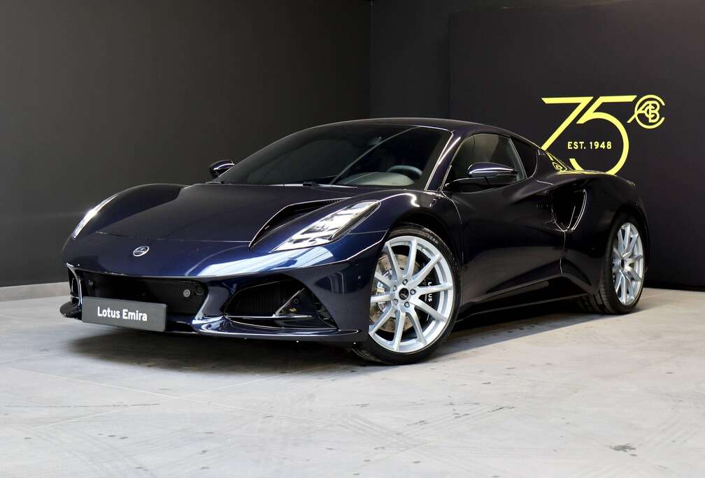 Lotus V6 - MERIDIAN BLUE - BLACK NAPPA LEATHER